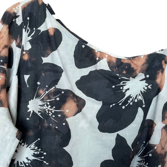 Upcycled - Something Navy Floral One Shoulder Dress - Picture 3 of 10